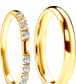 The Journey wedding rings