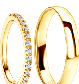 The Light wedding rings